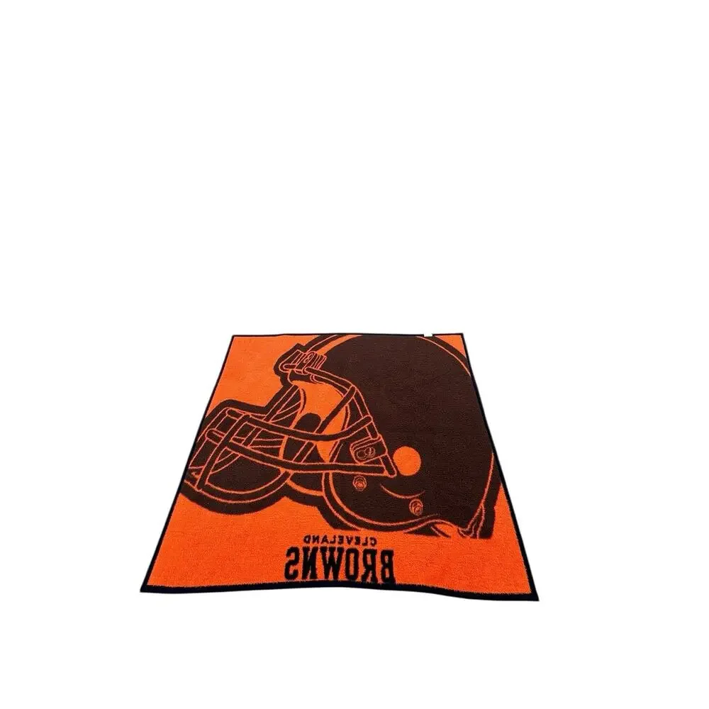 VTG Cleveland Browns Biederlack Blanket Throw Stadium 55”x 47” USA Made
